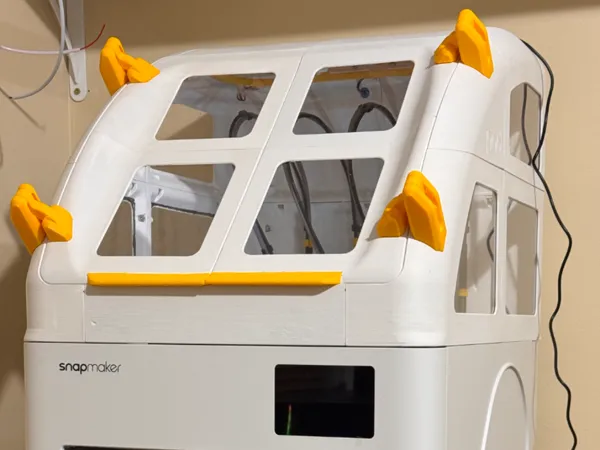 Gabarit de découpe plexiglas — capot Snapmaker U1