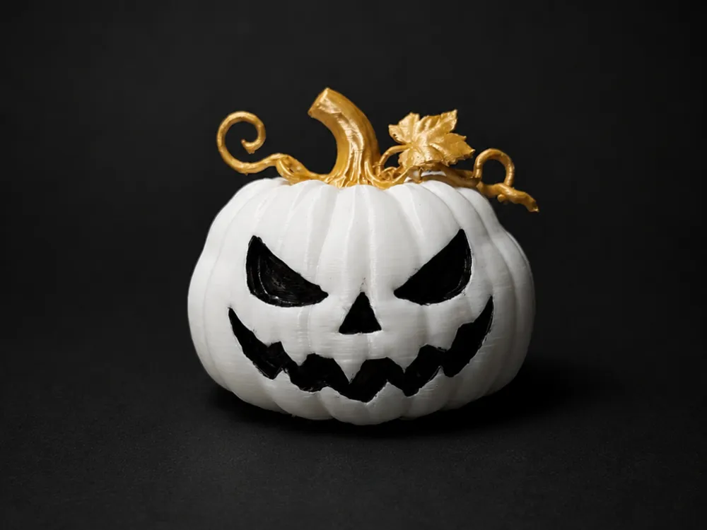 Adorno temático: Halloween Pumpkin with face. Referencia del modelo original.