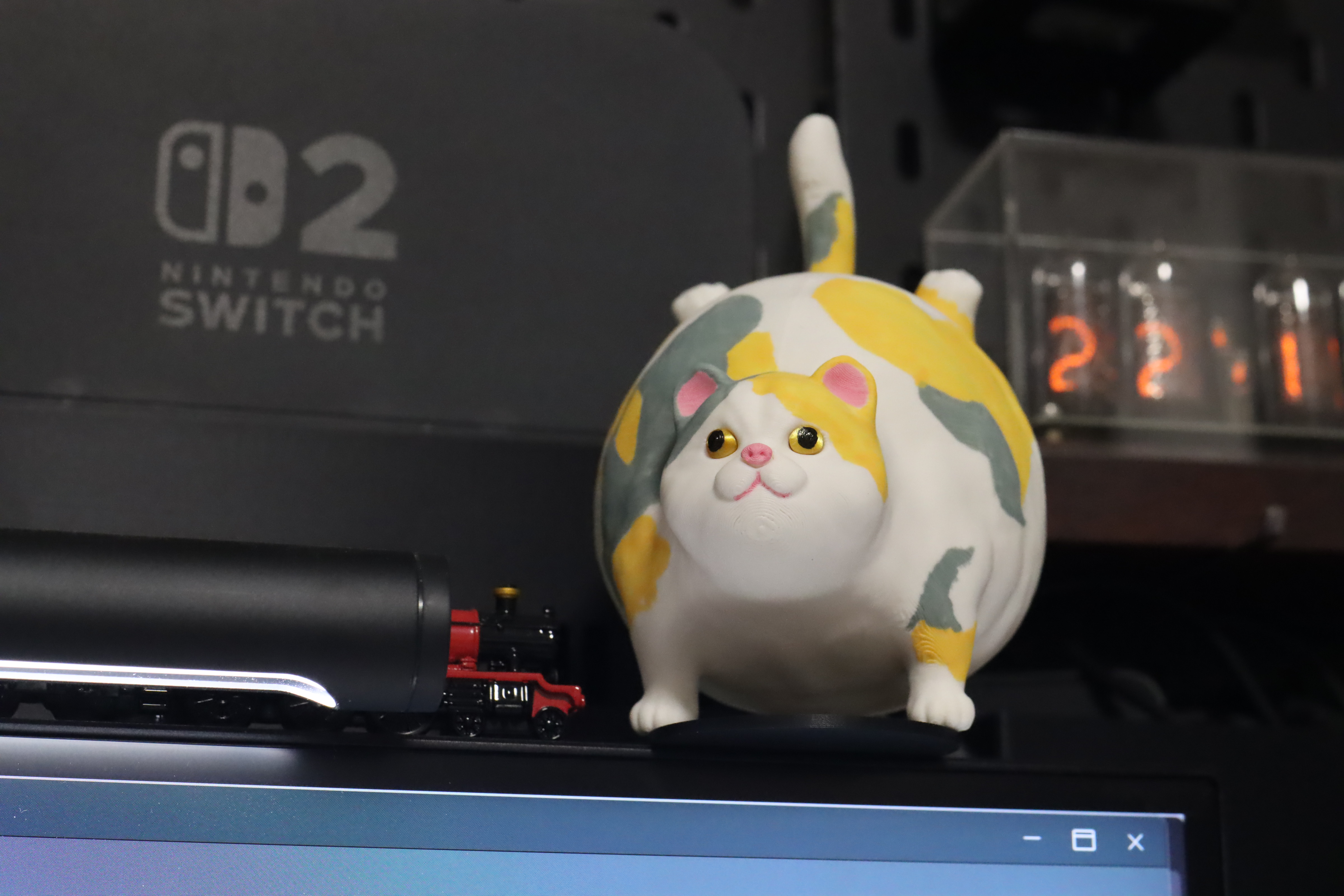 Miniatura 2 do modelo 3D 【胖成球的倒立猫】