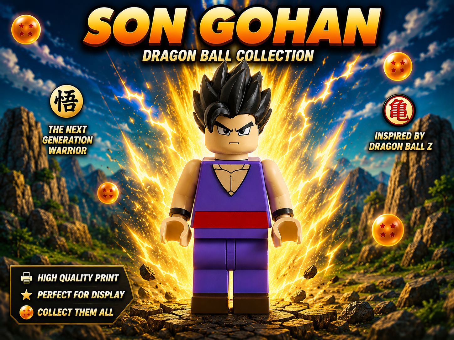Son Gohan Brick Figurine – Dragon Ball Collection