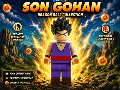Son Gohan Brick Figurine – Dragon Ball Collection