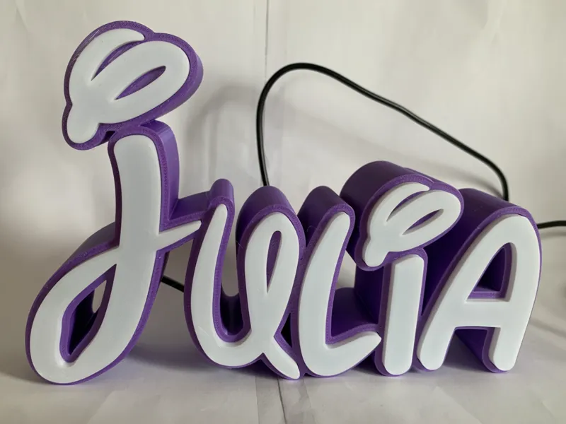 Lampara letras disney