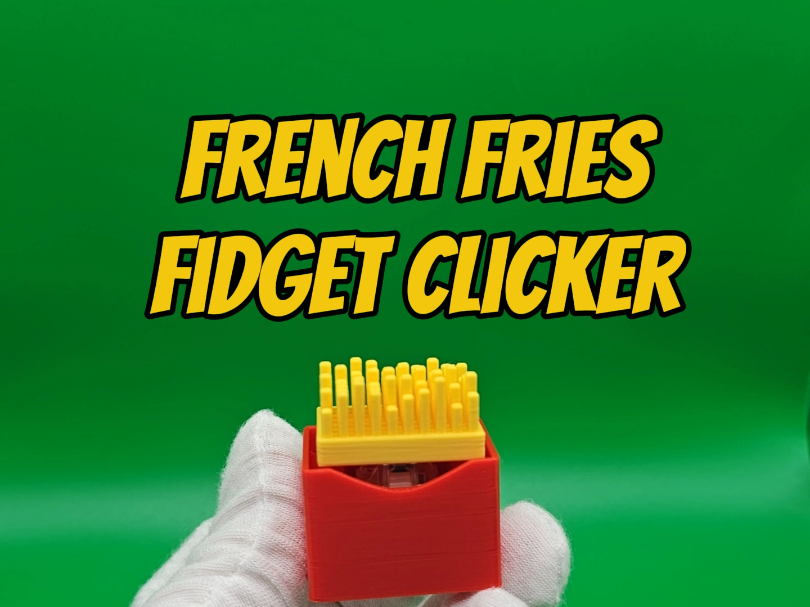 French Fries Fidget Clicker - Toy & Keychain