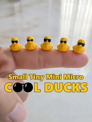 Modelo para impresión 3D: Small Tiny Mini Micro Cool Ducks — vista de referencia 2