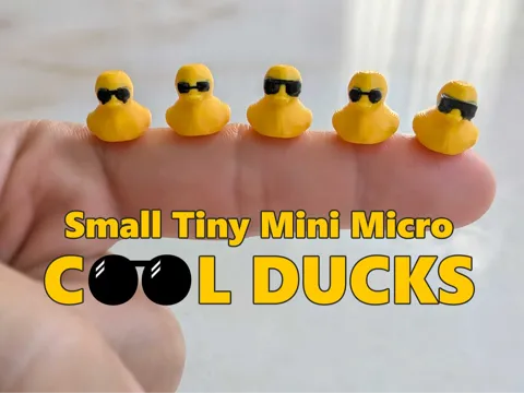 Modelo para impresión 3D: Small Tiny Mini Micro Cool Ducks — referencia de MakerWorld