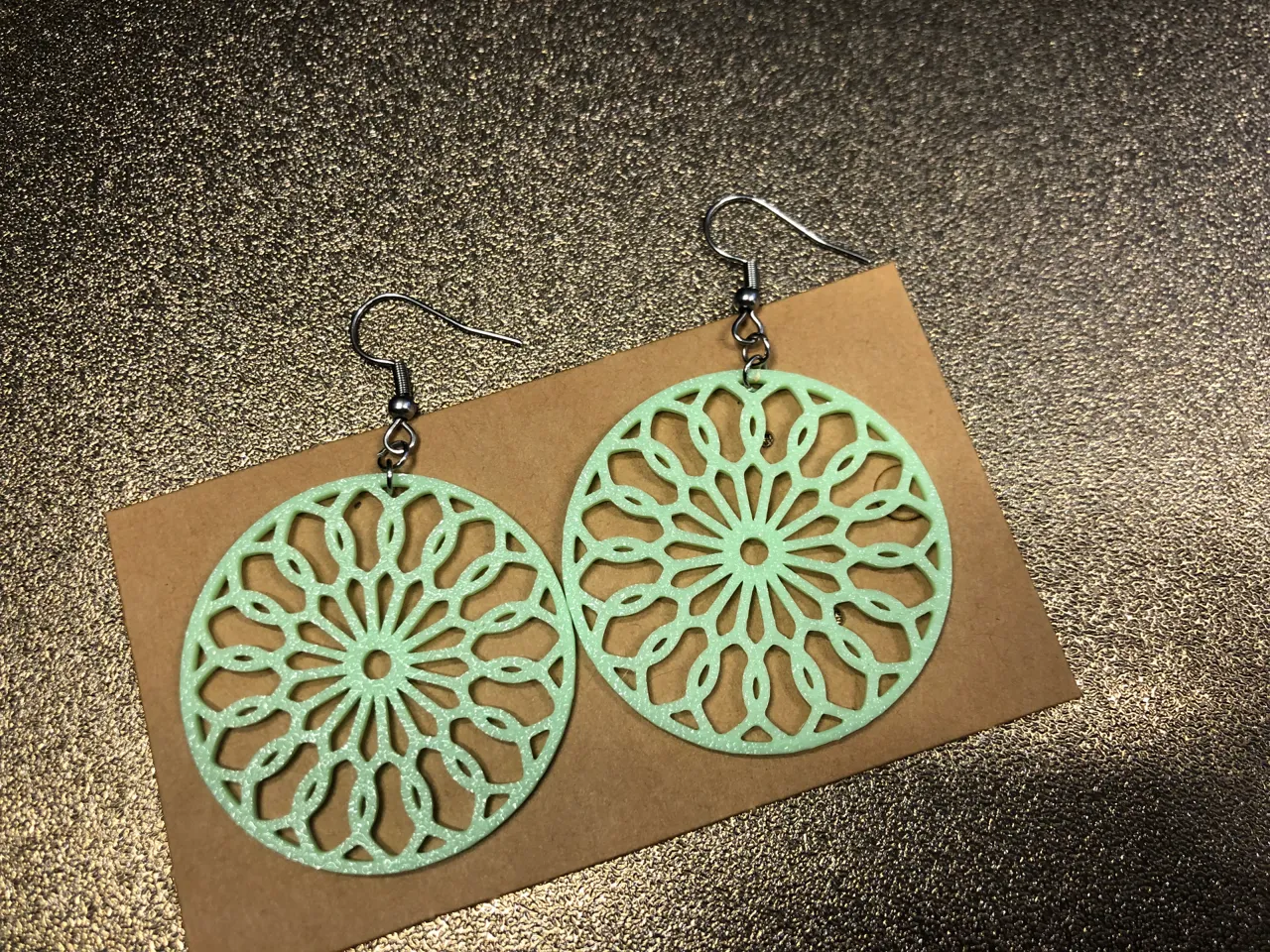 Mandala earrings #7 no AMS 0.4 mm nozzle view 2