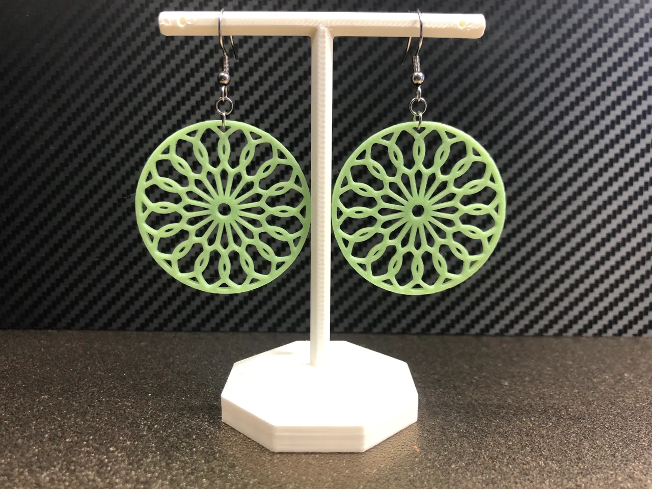 Mandala earrings #7 no AMS 0.4 mm nozzle view 3