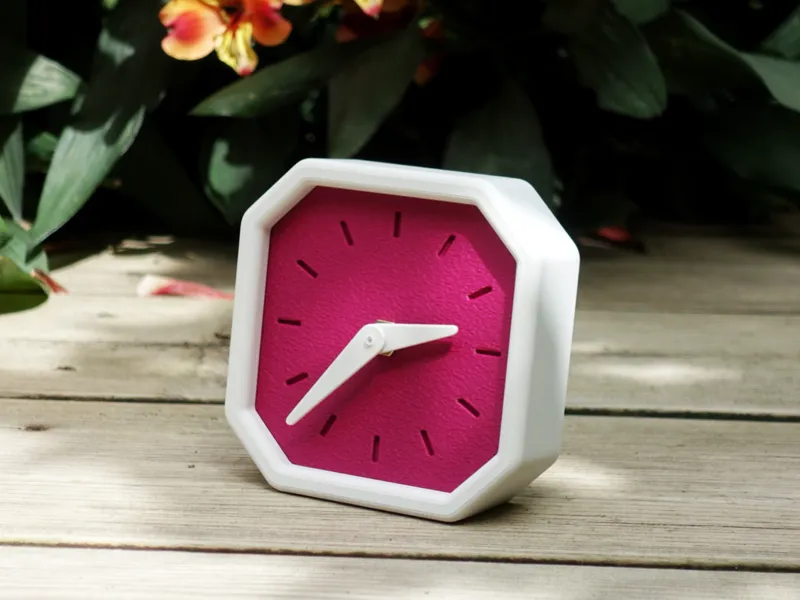 Octagon Clock. Modern Desktop Clock