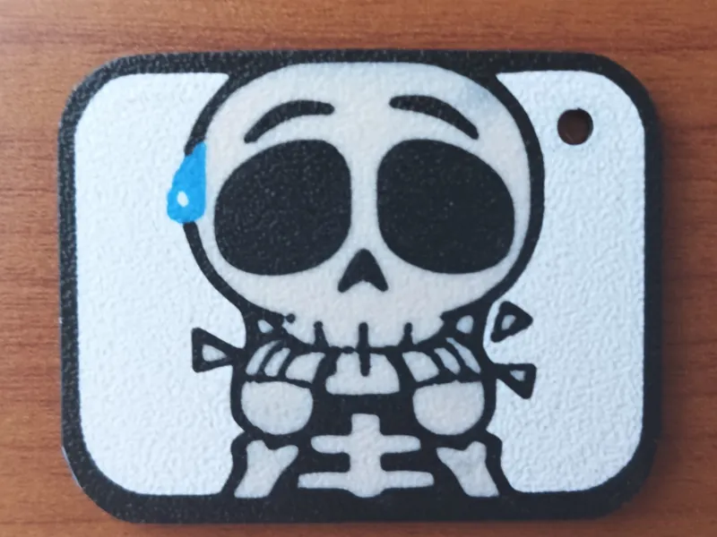 Clash Royale Scared Skeleton Emote Keycahin