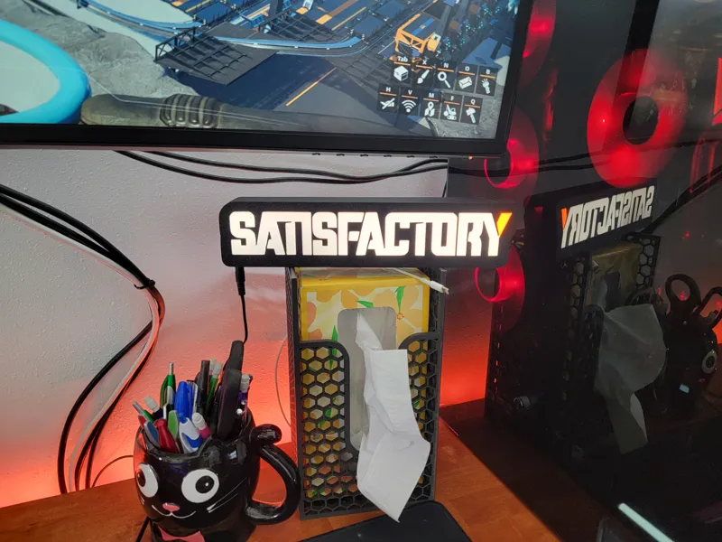 Satisfactory Logo Light Box