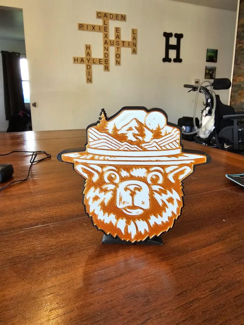 Smokey the Bear Light box