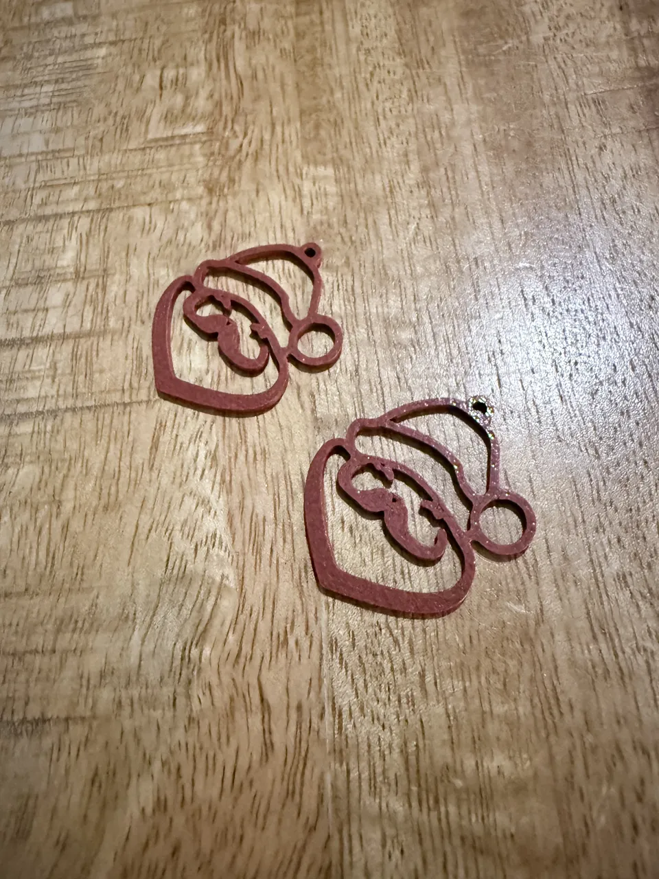 Santa clause earrings view 3