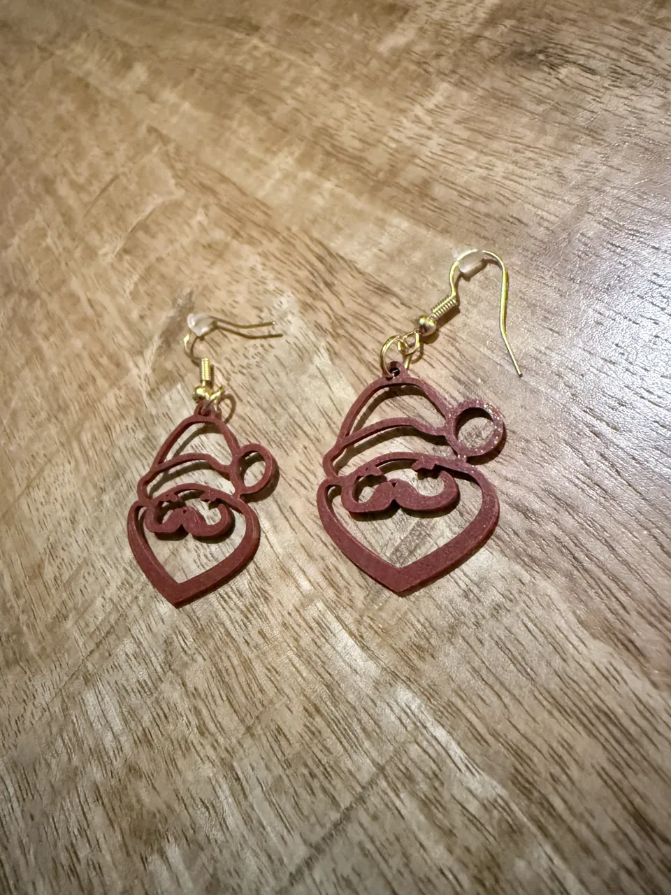 Santa clause earrings view 4
