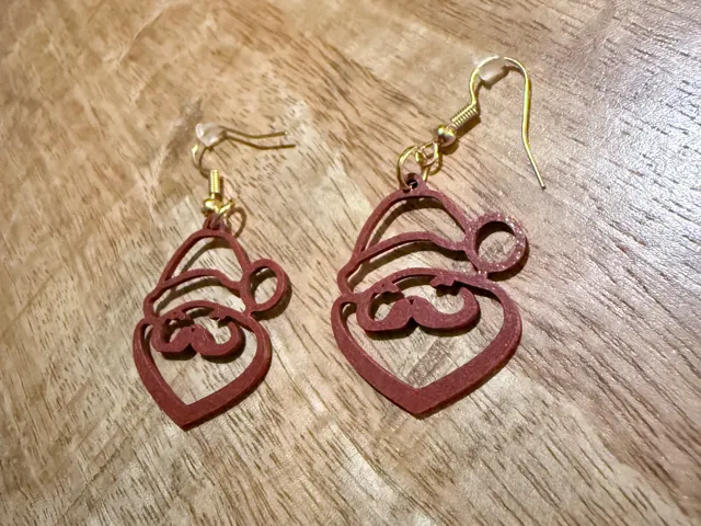 Santa clause earrings