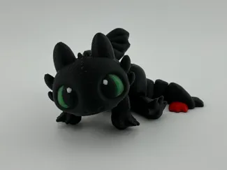 Flexi Toothless Night Fury Dragon Articulated Toy