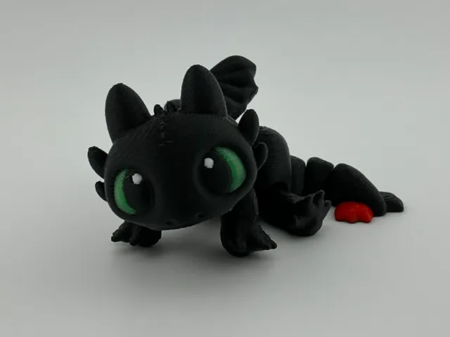 Flexi Toothless Night Fury Dragon Articulated Toy
