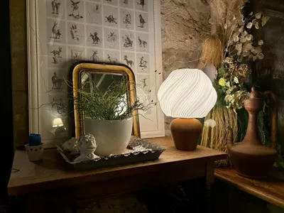 Modern spiral lamp