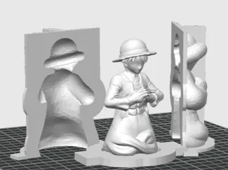 Luffy Mold & Counter Mold |Silicone Mold Ready