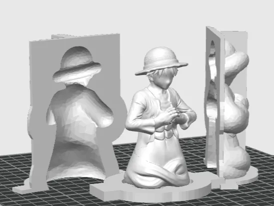 Luffy  Mold & Counter Mold |Silicone Mold Ready 