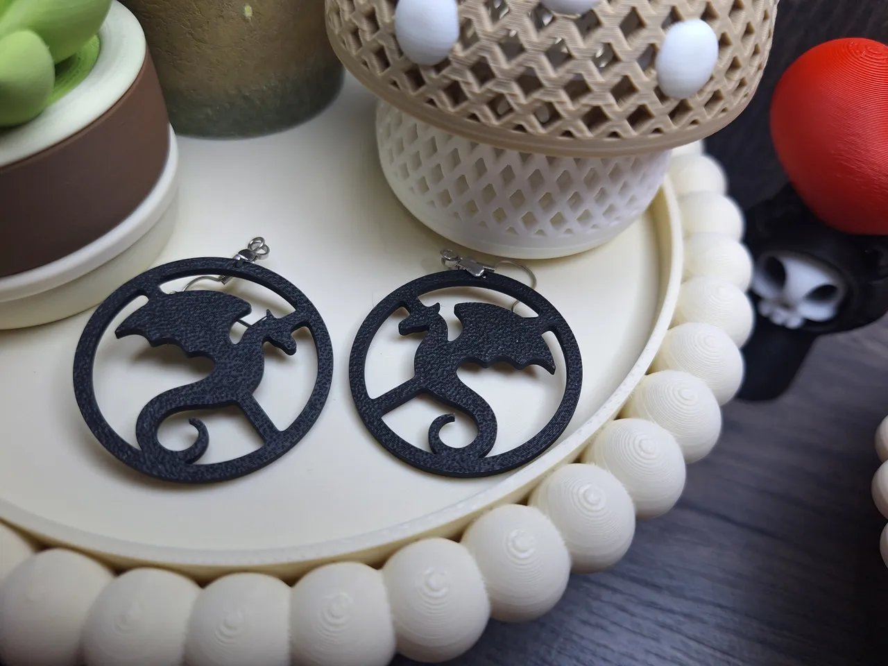 Dragon Earrings view 3