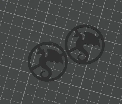 Dragon Earrings view 4