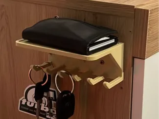 Schlüssel-Wandhalterung mit Ablage