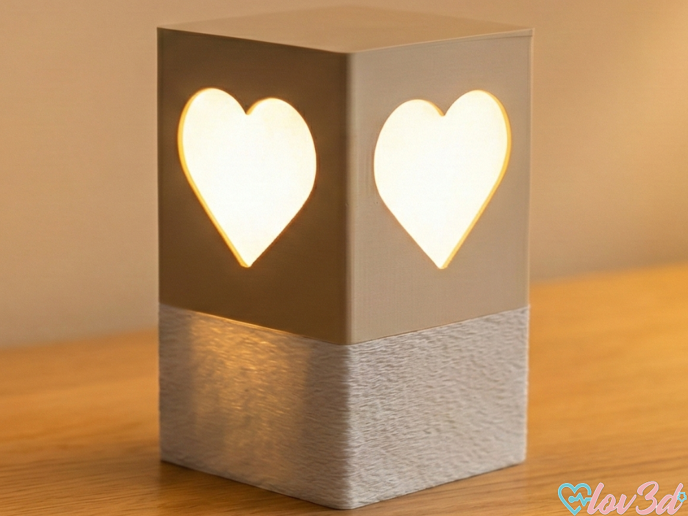 Romantic Heart Lantern - Tea Light Box