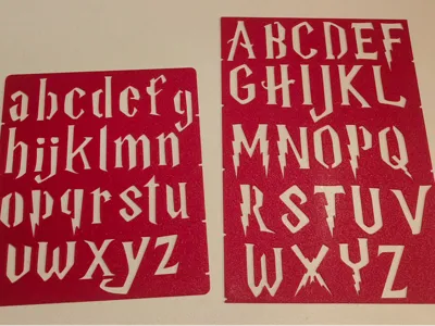 Harry Potter Font Alphabet Stencil 