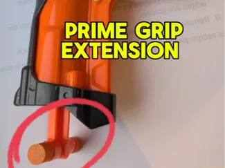 Priming handle extender for Nerf MEGA BIGSHOCK