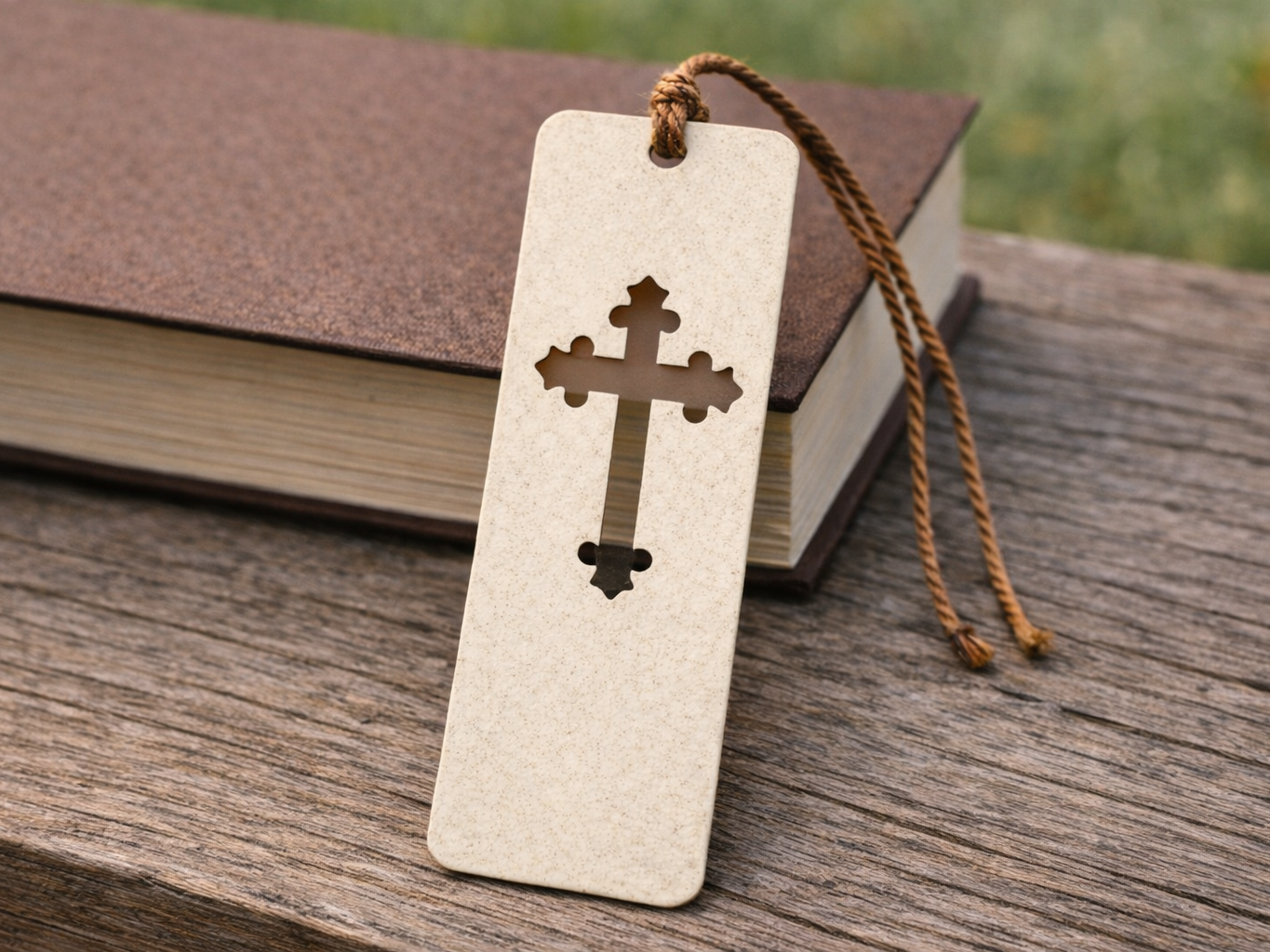 Simple Christian bookmark 