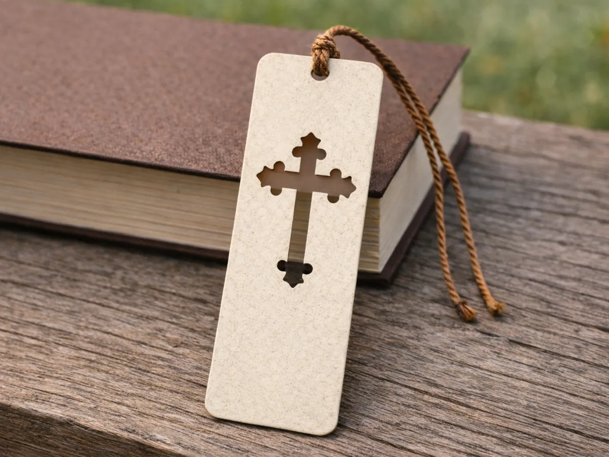 Simple Christian bookmark - Free 3D Print Model - MakerWorld