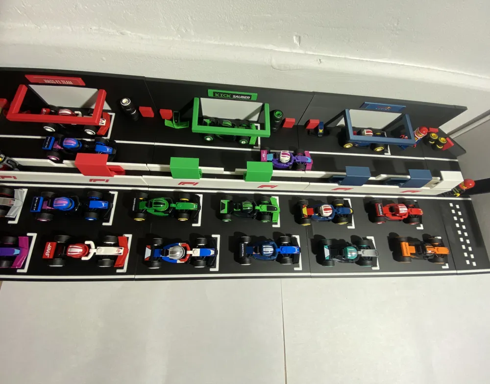 F1 Grid Box Layout F1 start grid without AMS - Free 3D Print Model - MakerWorld