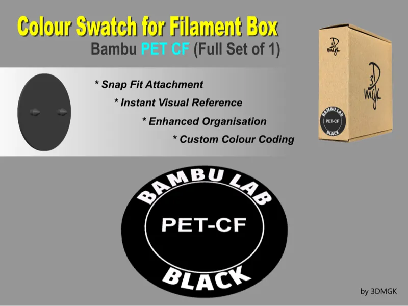 Filament Box Swatch - Bambu PET CF