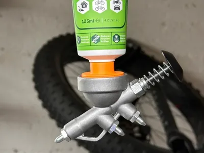 Weldtite TF2 grease tube to Biltema gun adapter