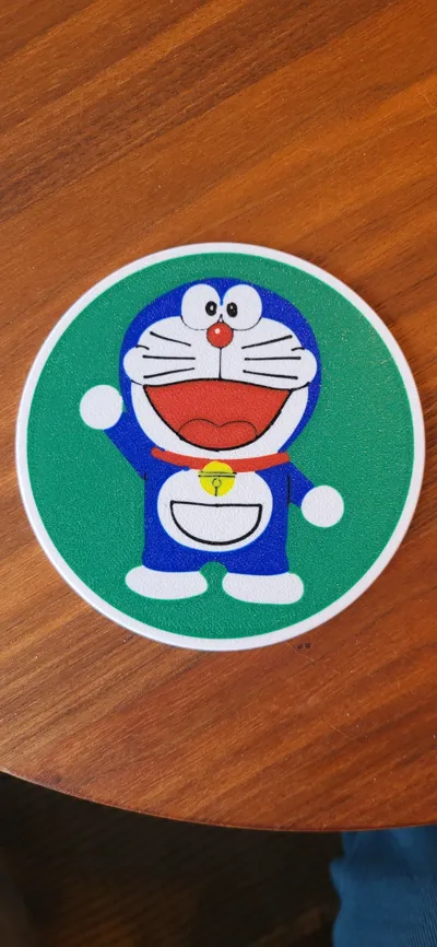 Doraemon coaster (six colors) by martenh - MakerWorld