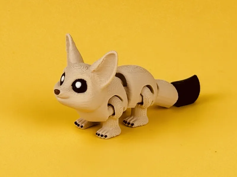 Desert Fennec Fox - Articulated Flexi Figure