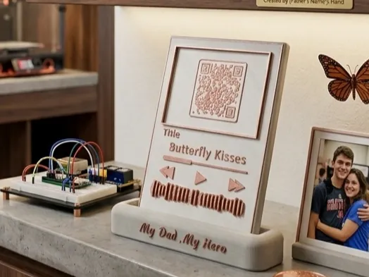 My Dad My Hero  ( Scannable Music Plaque)