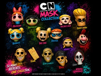 Cartoon Network Mask Pack full color