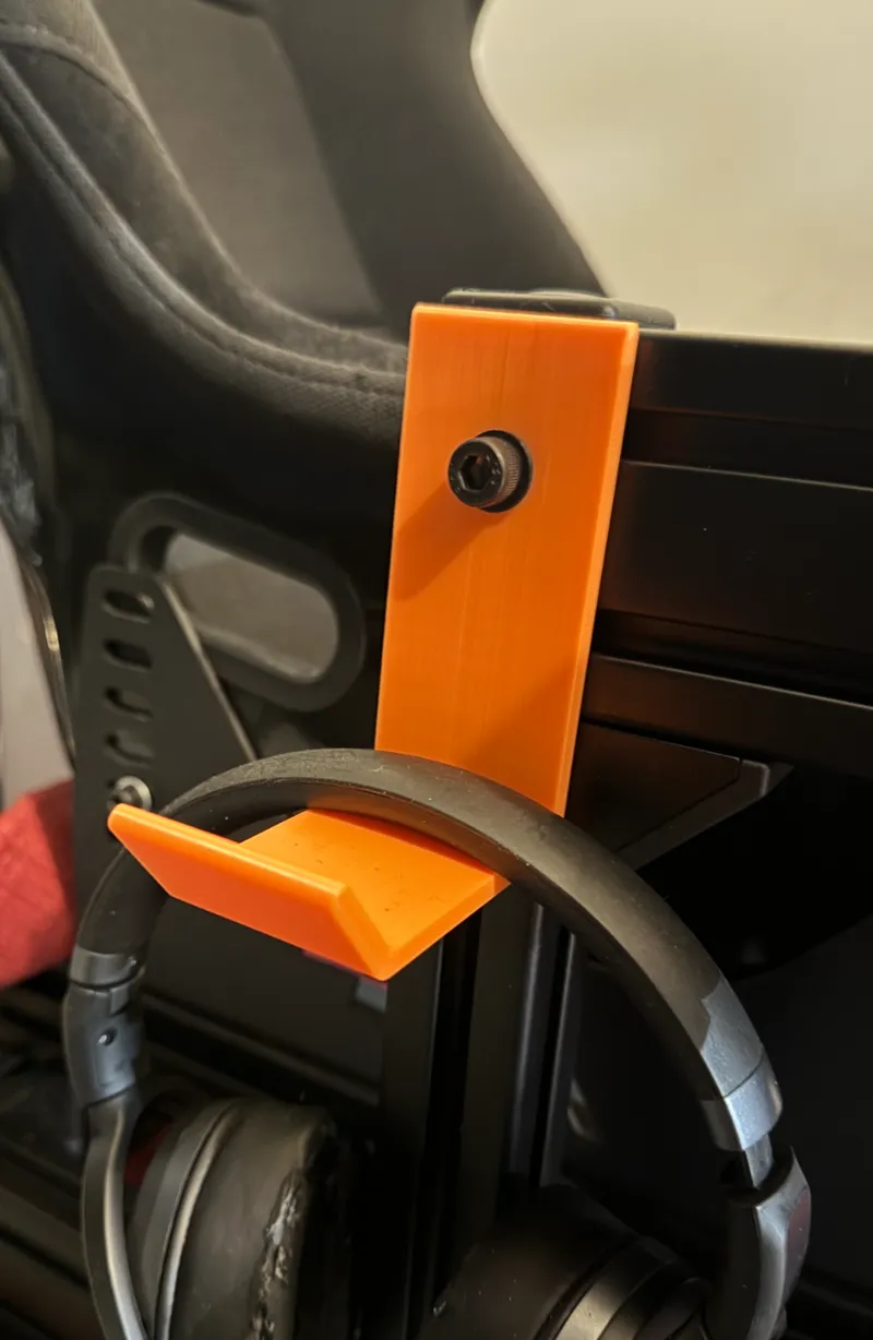 Sim racing headphones bracket