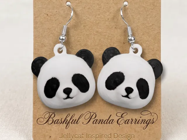 Bashful Panda Earrings