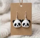 Bashful Panda Earrings view 2