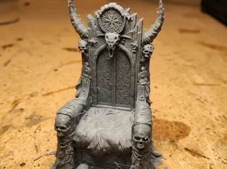 Fantasy skull throne