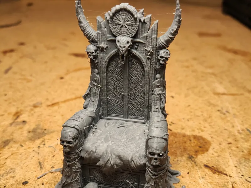 Fantasy skull throne