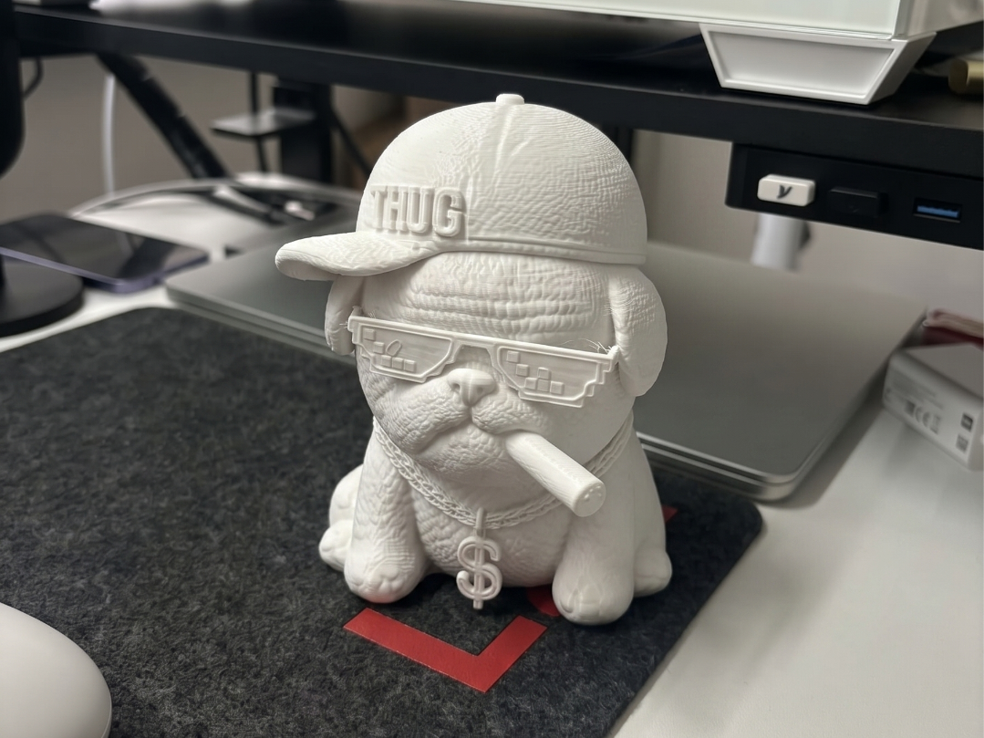 Thug Life Bulldog | Gangsta Dog Figurine