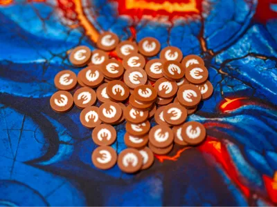 Abroad Boardgame - 3D Token for Coins - Day Discs