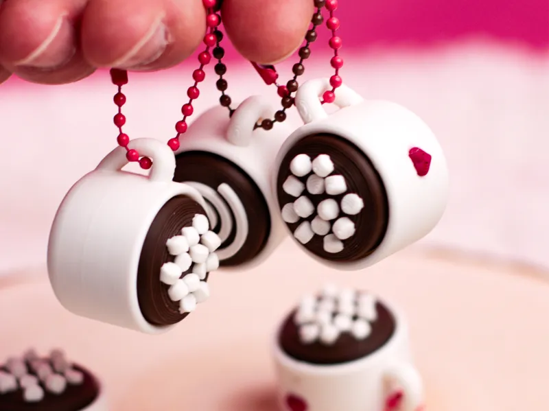 Hot Chocolate marshmallows or Coffee Mug Clicker