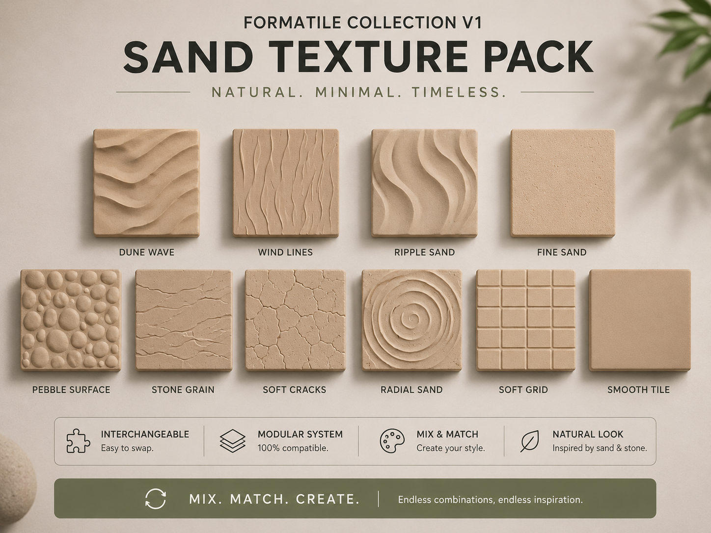 FormaTile Sand Collection V1