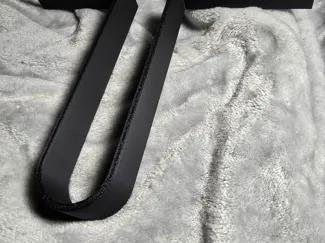 Strap with holes for rod support