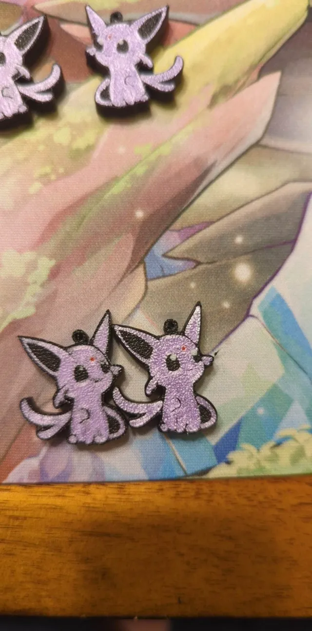 Chibi Espeon Keychain/Earrings