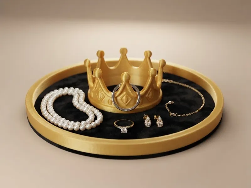 Crown Jewelry Tray | Ring Accessory Dish Organizer